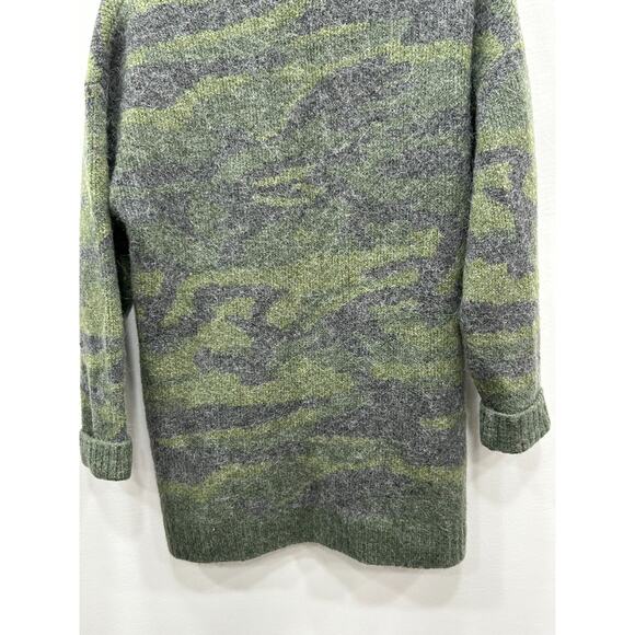Rails Womens Runi Cardigan Sweater Button Front Wool Alpaca Blend Camo Green S - Picture 6 of 11